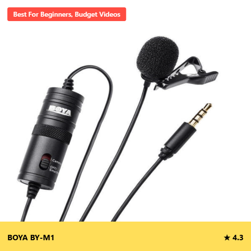 Best Mobile Microphones for YouTubers in India: Budget to Pro Picks for 2025 2 BOYA BY M1