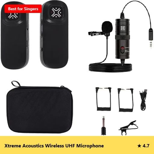 Best Wireless Microphones Under 5000 in India – Budget Mic, Big Vibes 10 Xtreme Acoustics Wireless UHF Microphone